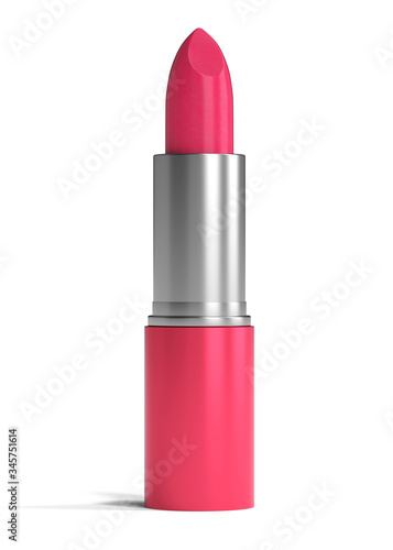 Lipstick isolated on white background 3d rendering photo