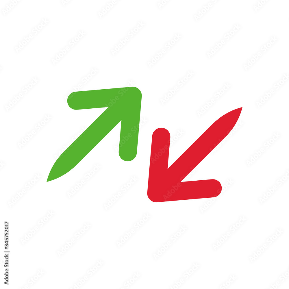 Up and down arrow icon vector design Up and down arrow icon vector design