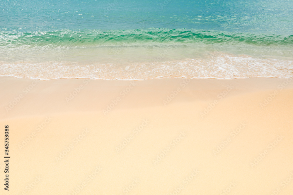 Sand  and ocean on tropical  Beach at Phuket Thailand