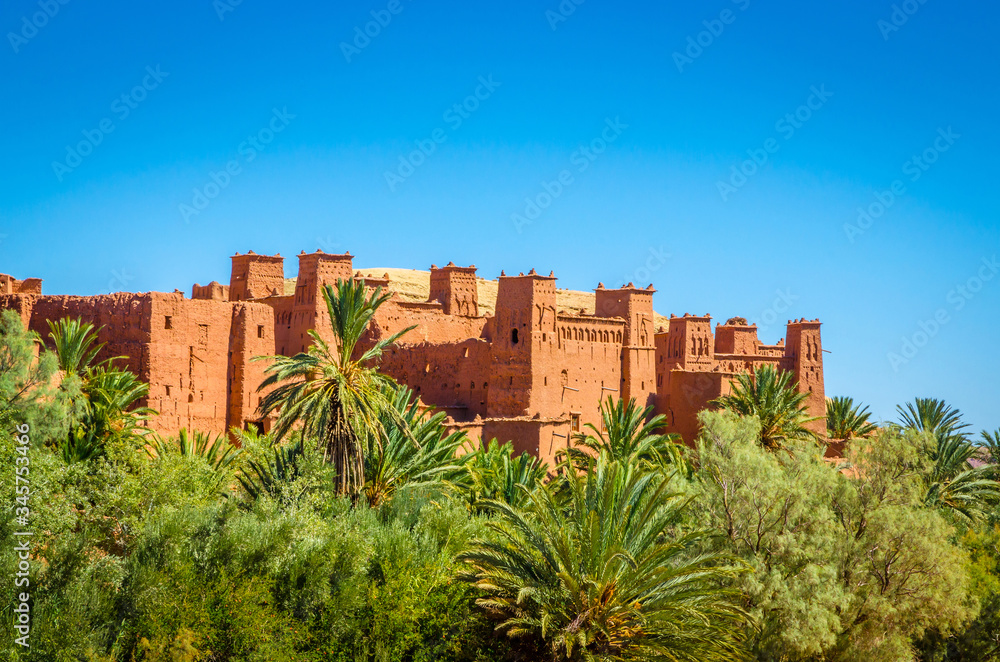 Kasbah Ait Ben Haddou in the desert near Atlas Mountains, Morocco Kasbah Ait Ben Haddou in the desert near Atlas Mountains, Morocco