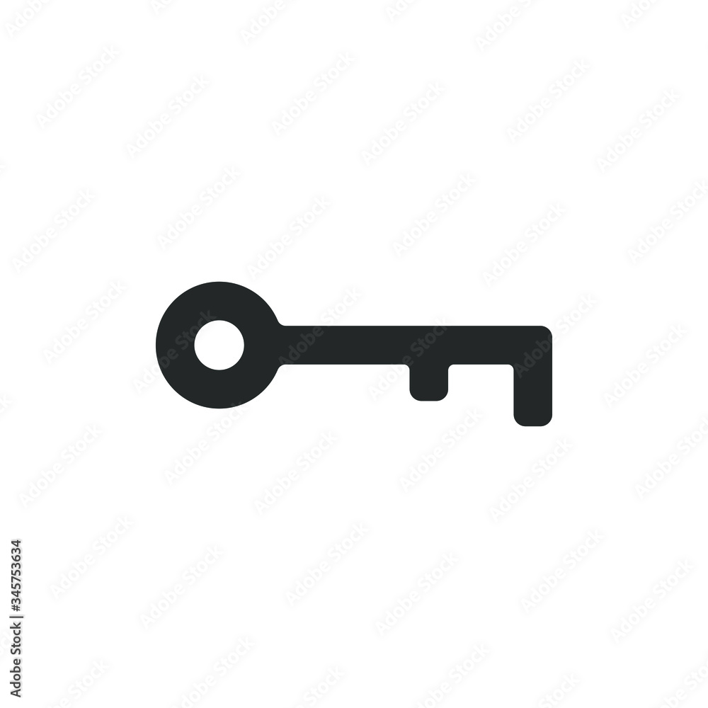 single icon of a key isolated on white background single icon of a key isolated on white background