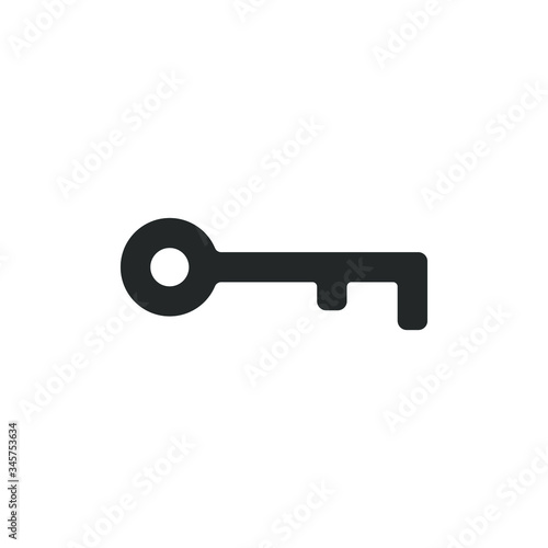 single icon of a key isolated on white background © Yudha