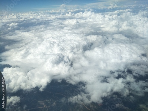 view from airplane window © Pubudu