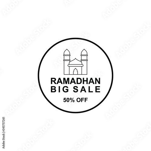 ramadan big sale vector isolated on white background. vector illustration. EPS10