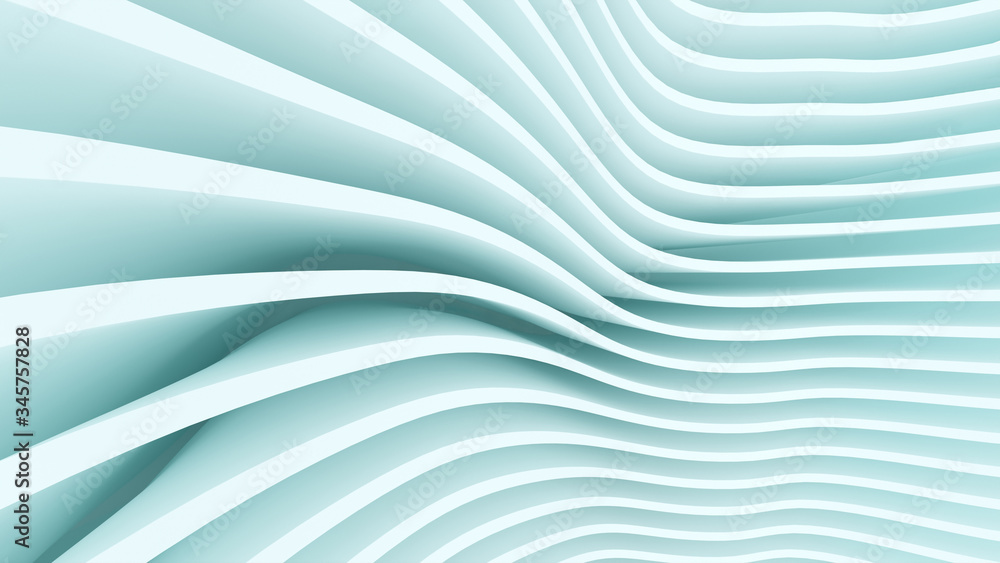 Abstract background, smooth blue lines, 3D rendering Abstract background, smooth blue lines, 3D rendering