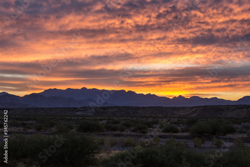 Sunrise over the mountains