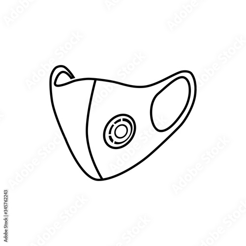 Mask icon vector in trendy flat design