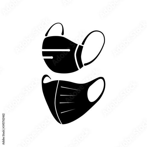 Mask icon vector in trendy flat design