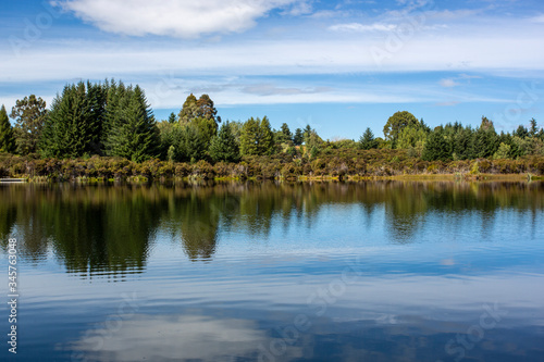  Reflections in Mirror Lakes, New Zealand 