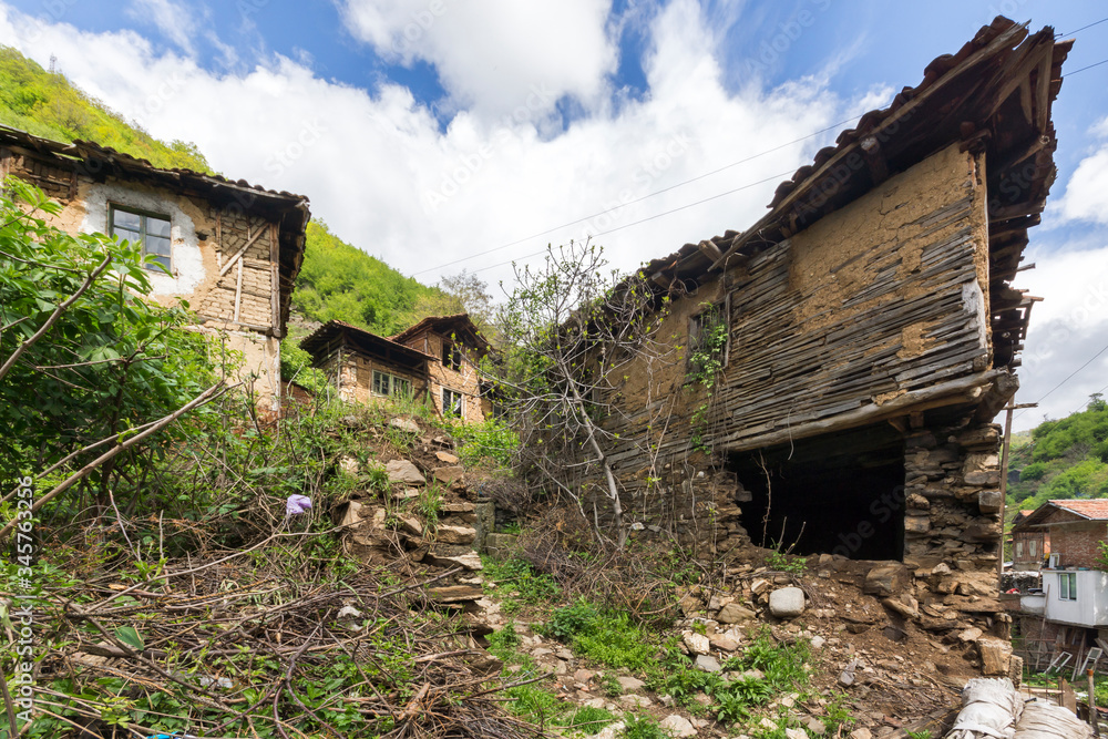 Old houses from the nineteenth century in village of Pirin, Bulgaria Old houses from the nineteenth century in village of Pirin, Bulgaria