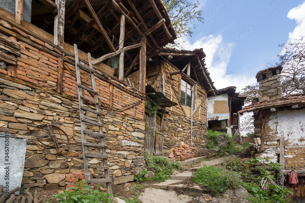 Old houses from the nineteenth century in village of Pirin, Bulgaria Old houses from the nineteenth century in village of Pirin, Bulgaria