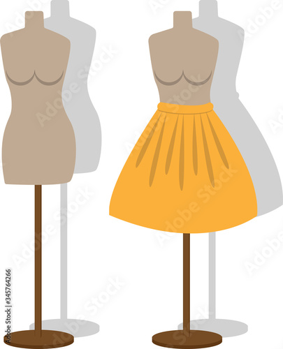 Two sewing mannequins.
