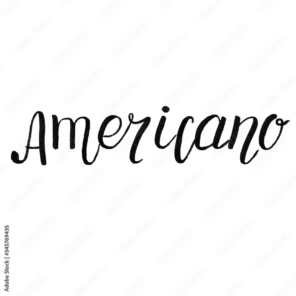 lettering americano coffee for menu cafe lettering americano coffee for menu cafe