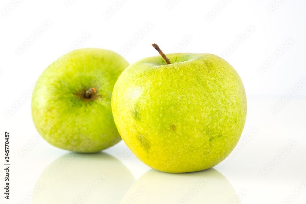 Green apple on a white background. Granny smith Green apple on a white background. Granny smith