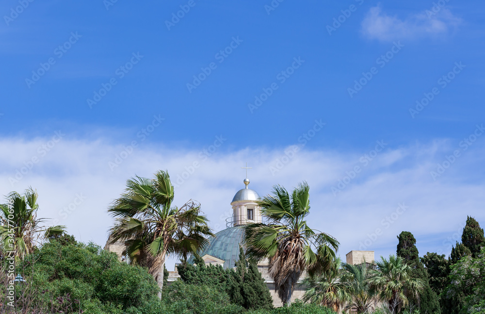 Mount Carmel in Haifa, Stella Maris. Travel to Israel.