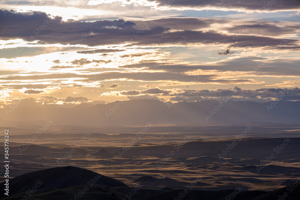 sunset over Montana landscape