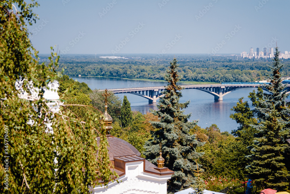 The city of Kiev. View of the Left Bank.