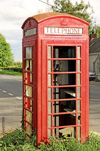 Red Phone Box in a bad way