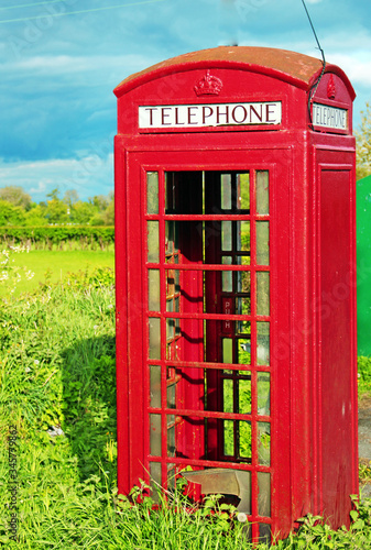 Red Phone Box Overgrown