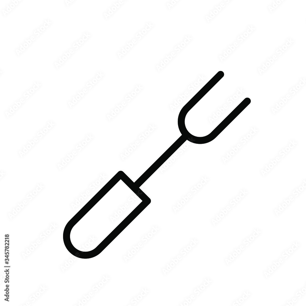 BBQ fork icon template