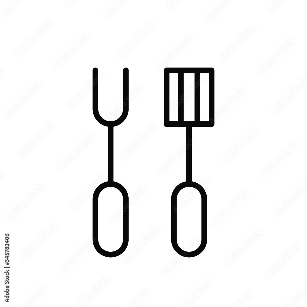 BBQ fork icon template BBQ fork icon template
