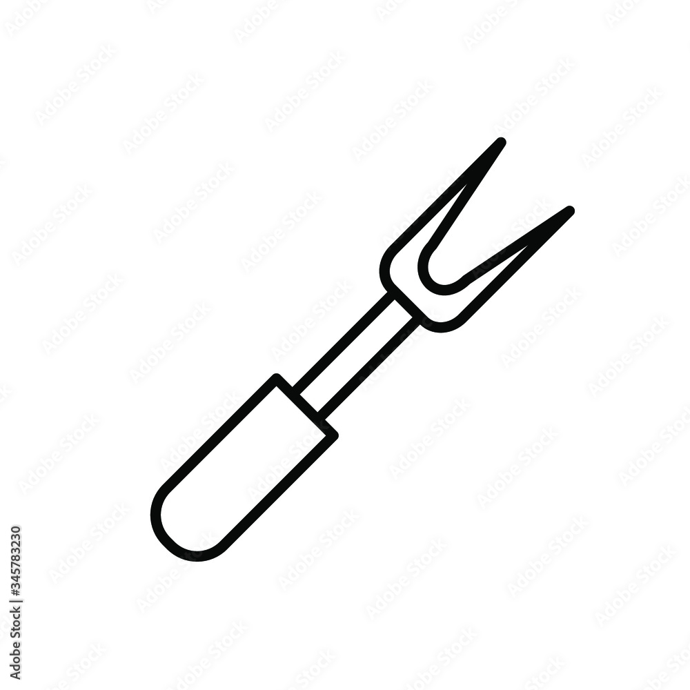 BBQ fork icon template
