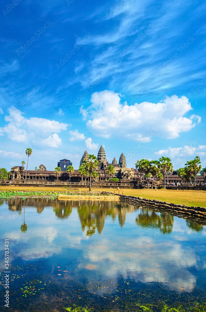 Obraz premium Ancient temple complex Angkor Wat, Siem Reap, Cambodia.