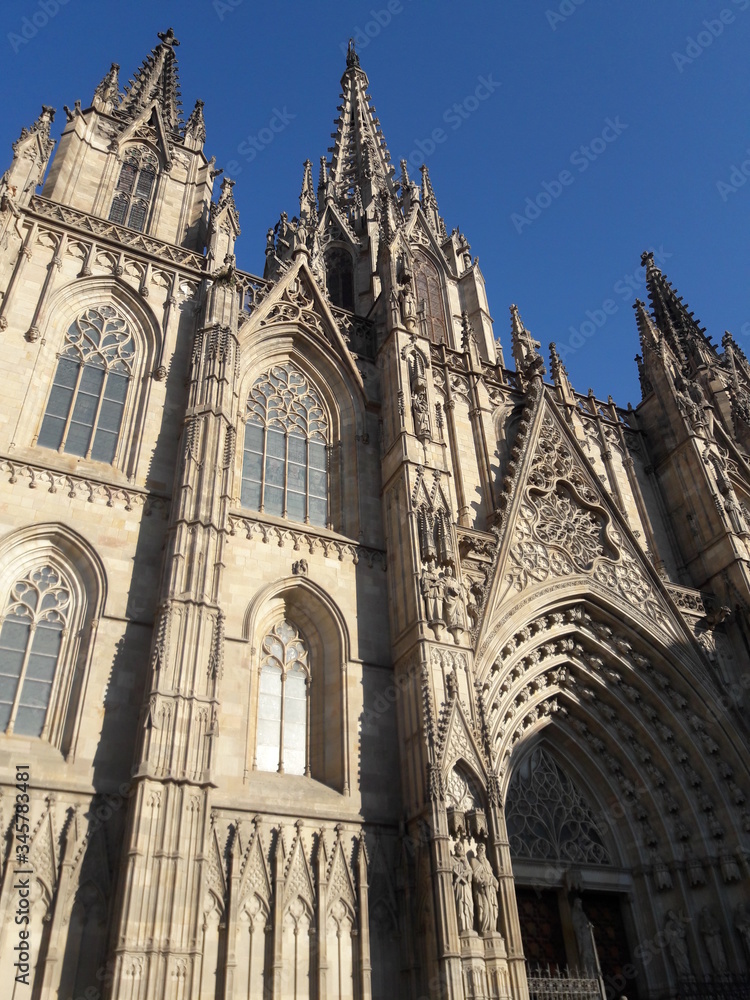 Barcelona Spain ornate church architecture