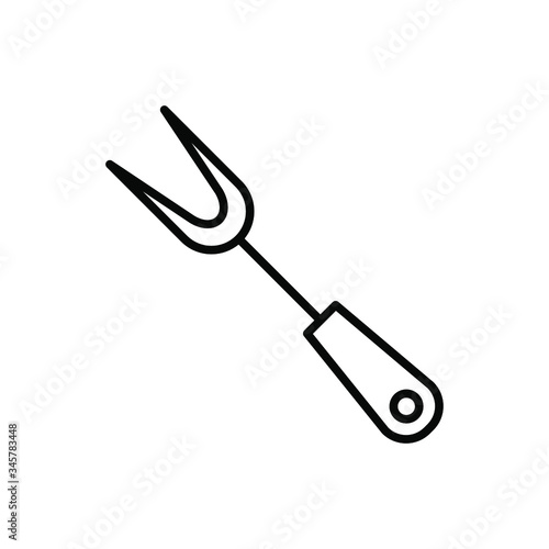 BBQ fork icon template