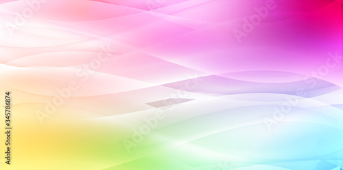 水彩　カラフル　波　背景