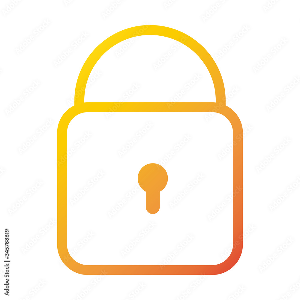 security data padlock internet web technology interface gradient style icon security data padlock internet web technology interface gradient style icon