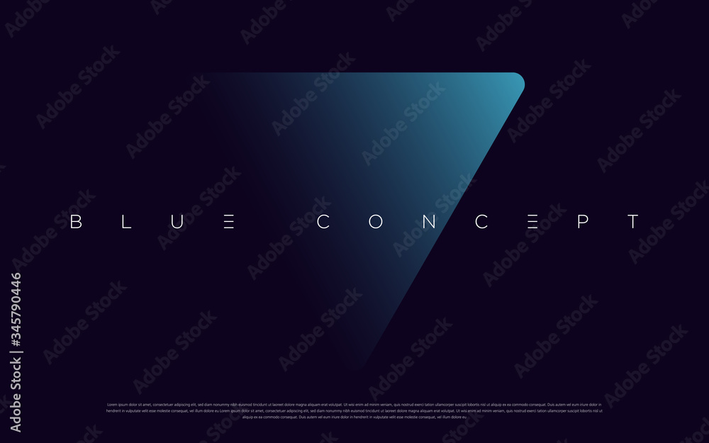 Minimalist deep blue premium abstract background with luxury geometric