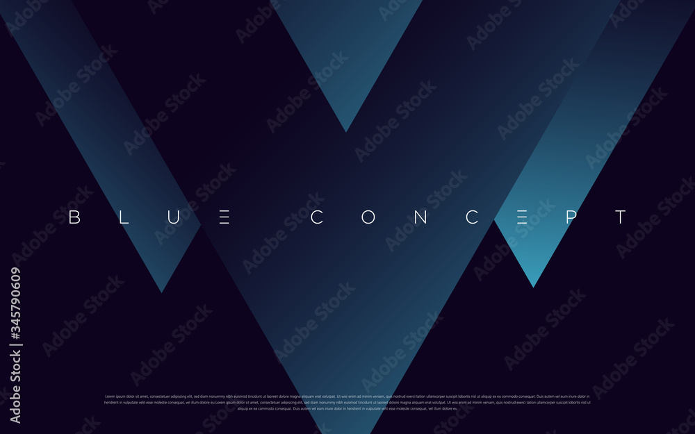 Vetor de Minimalist deep blue premium abstract background with luxury