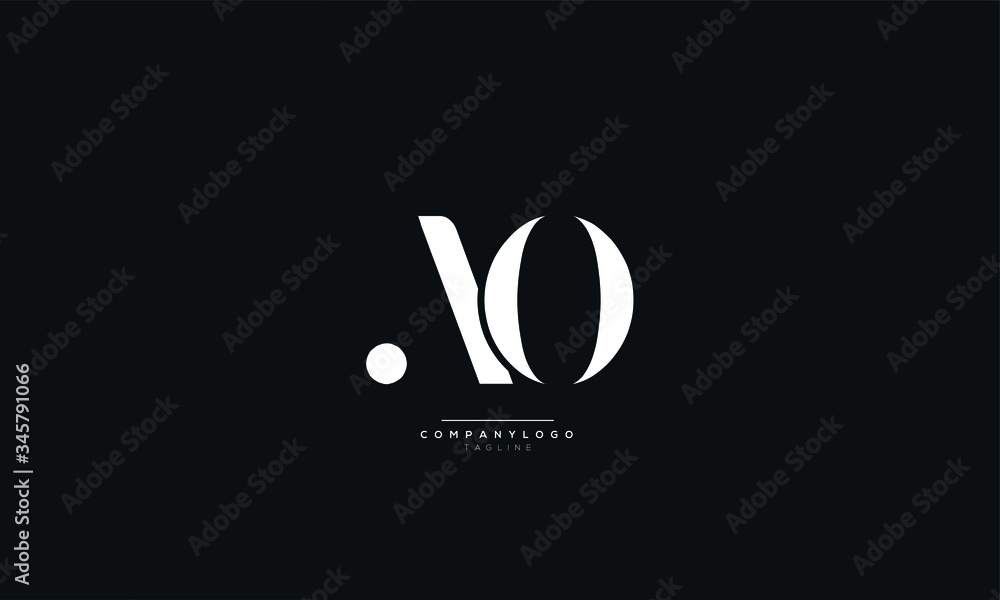 AO Letter Logo Design Icon Vector Symbol AO Letter Logo Design Icon Vector Symbol