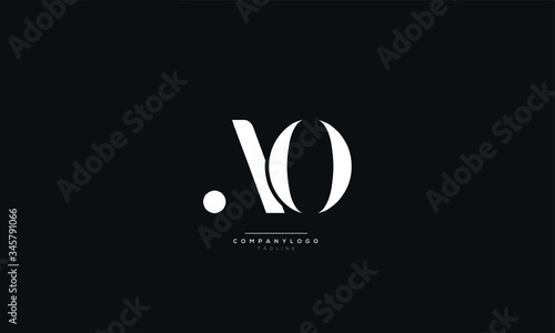 AO Letter Logo Design Icon Vector Symbol