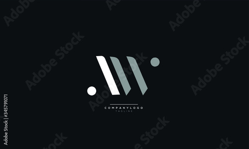 AW Letter Logo Design Icon Vector Symbol