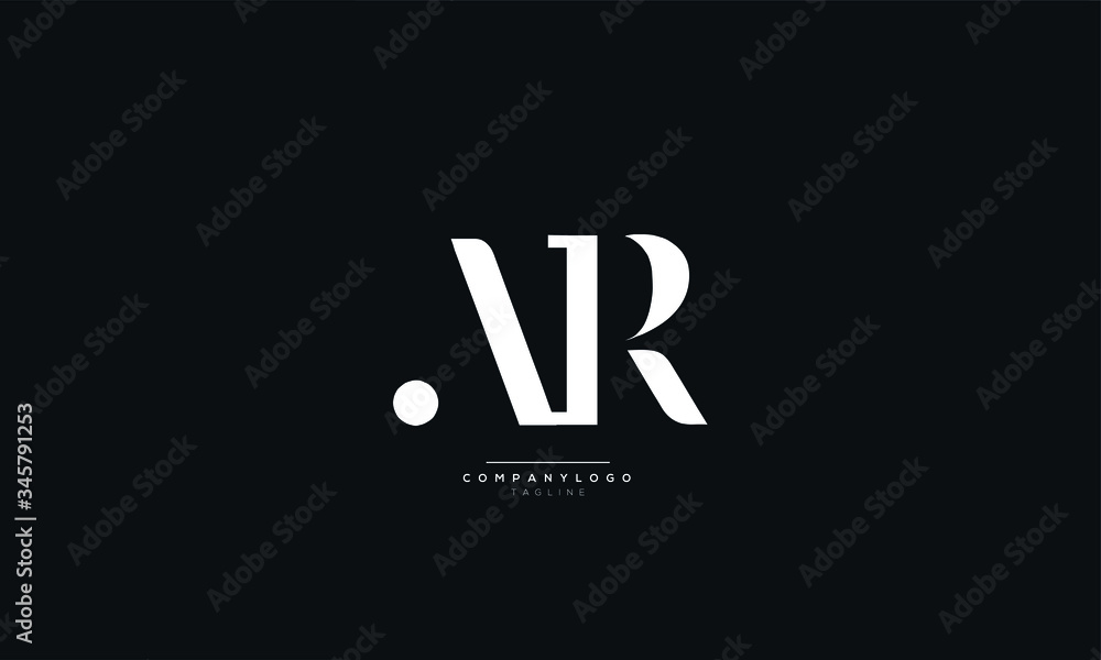 Obraz premium AR Letter Logo Design Icon Vector Symbol