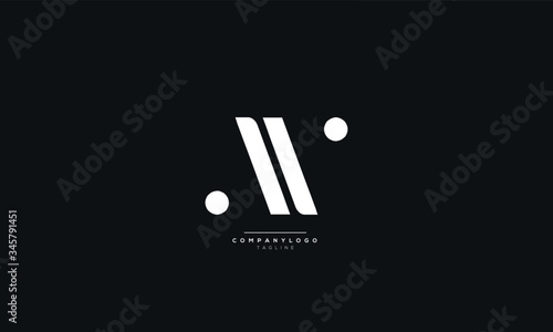 AV Letter Logo Design Icon Vector Symbol