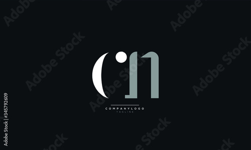 CN Letter Logo Design Icon Vector Symbol