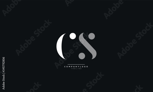 CS SC C S Letter Logo Design Icon Vector Symbol