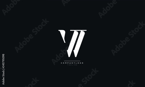 AA VV Letter Logo Design Icon Vector Symbol