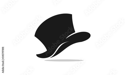 Hat for cowboy or magician vector