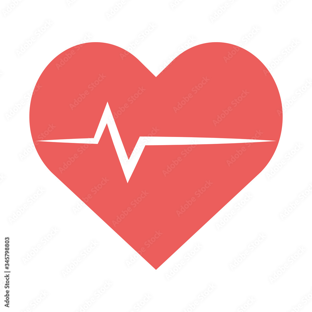 medical heartbeat cardiology health care isolated icon medical heartbeat cardiology health care isolated icon