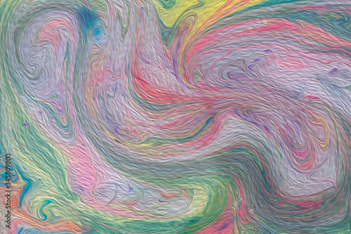Abstract textured surface of the colorful painting