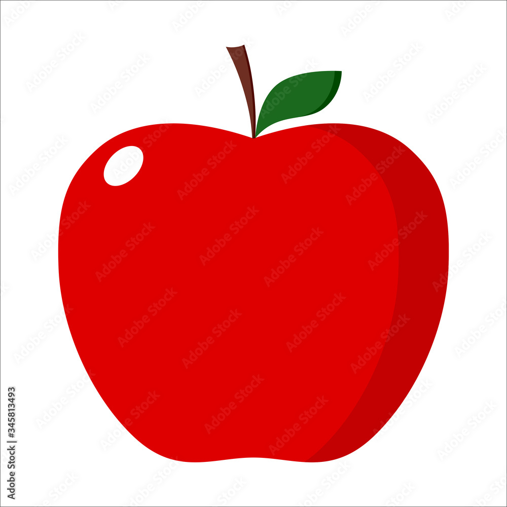Fresh Red Apple Illustration Fresh Red Apple Illustration