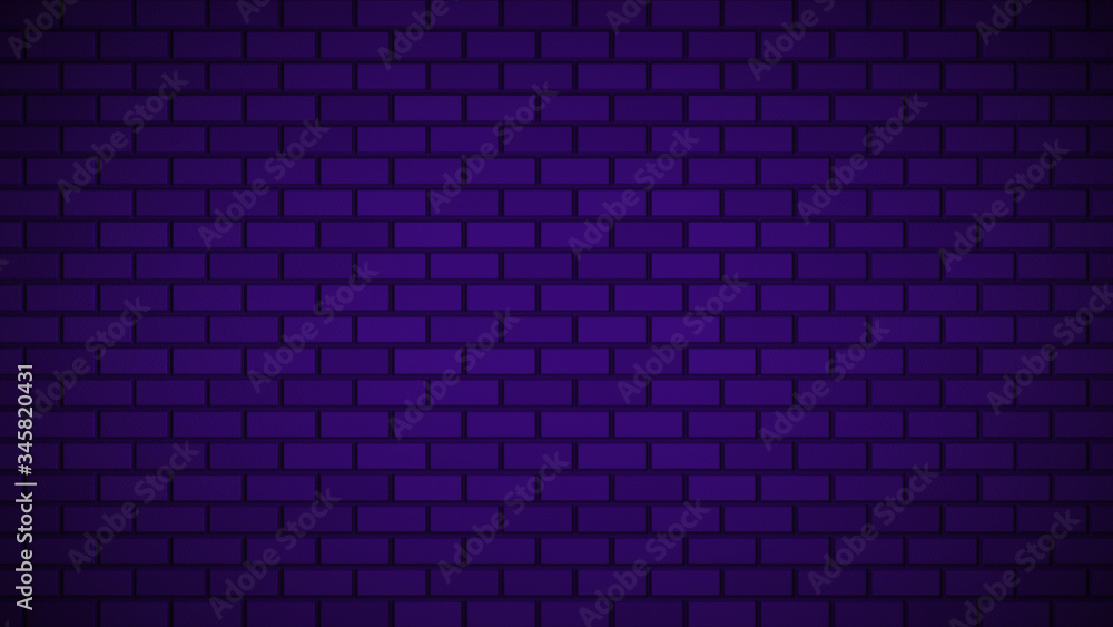 Empty brick wall with blue neon light with copy space. Lighting effect blue color glow on brick wall background. Royalty high-quality free stock photo image of blank, empty background for texture Empty brick wall with blue neon light with copy space. Lighting effect blue color glow on brick wall background. Royalty high-quality free stock photo image of blank, empty background for texture