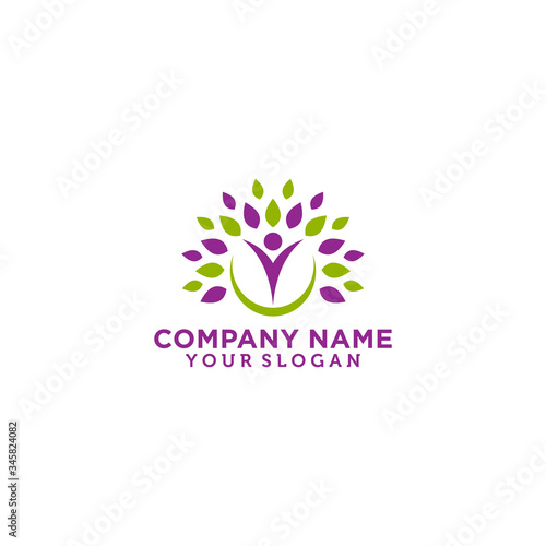 Natural Health Care Logo Template