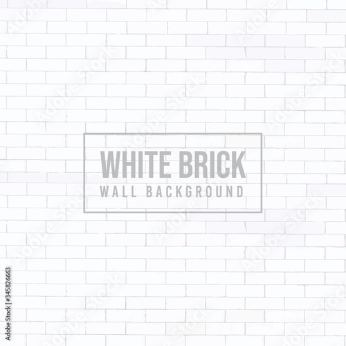 white brick wall Isolated background vector