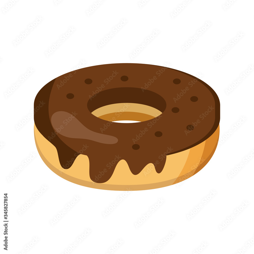 sweet donut dessert food flat style icon sweet donut dessert food flat style icon