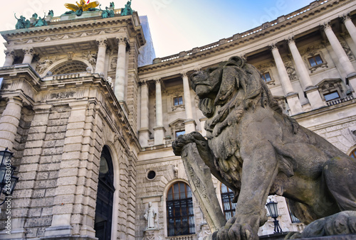 Vienna, Austria - May 18, 2019 - The Hofburg Palace is a complex of palaces from the Habsburg dynasty located in Vienna, Austria.